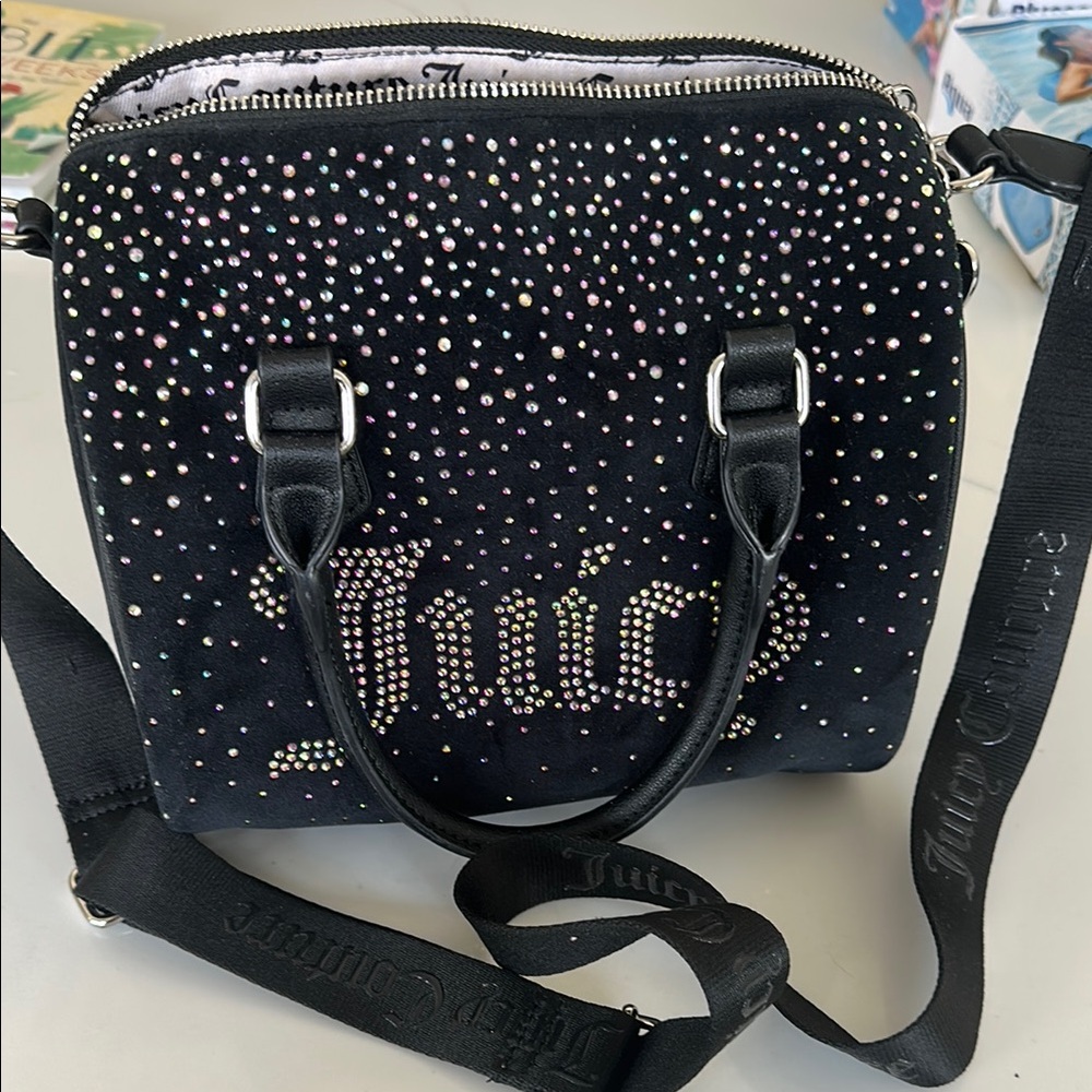 Juicy Couture Black Crossbody Bag with Studded Design